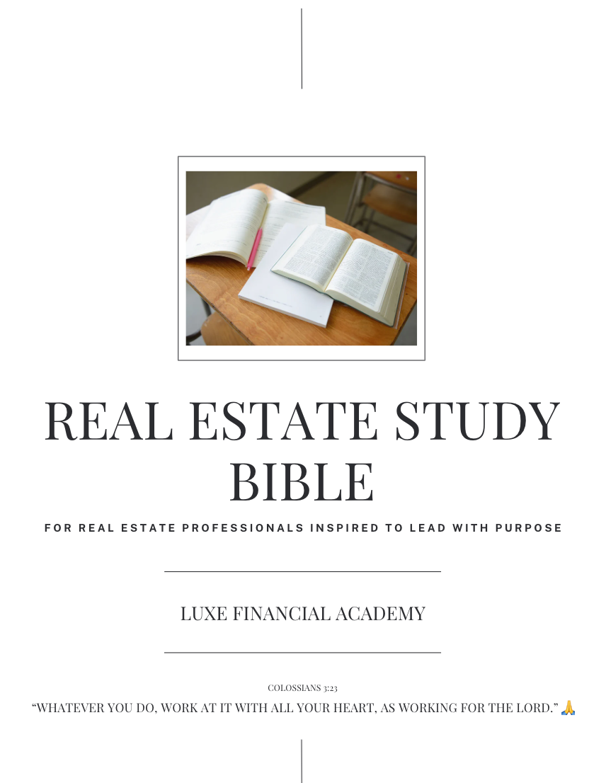 The Real Estate Study Bible